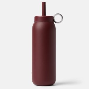 Stainless Straw Cap 24oz Black Cherry