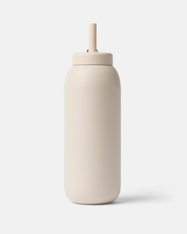 Stainless Straw Cap 32oz Almond