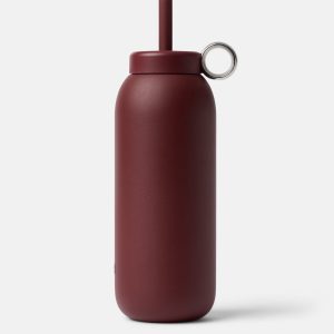 Stainless Straw Cap 32oz Black Cherry