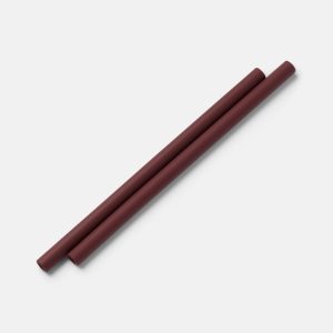 Silicone Straws Black Cherry