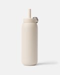 Stainless Straw Cap 24oz Almond