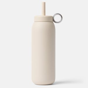 Stainless Straw Cap 24oz Almond