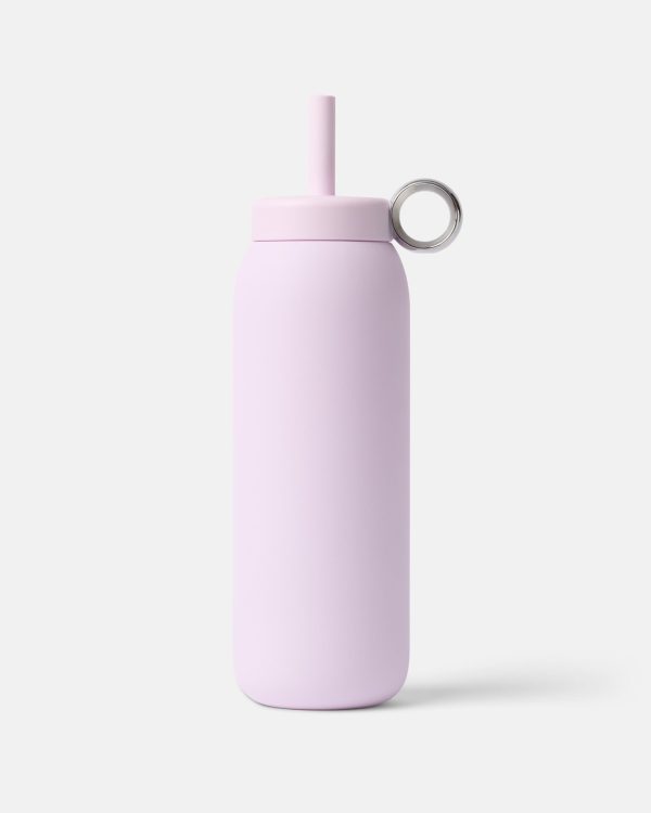 Stainless Straw Cap 24oz Oyster