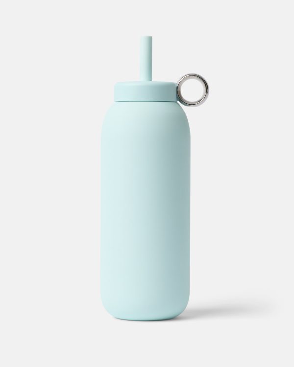 Stainless Straw Cap 32oz Celeste
