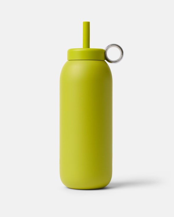 Stainless Straw Cap 32oz Chartreuse
