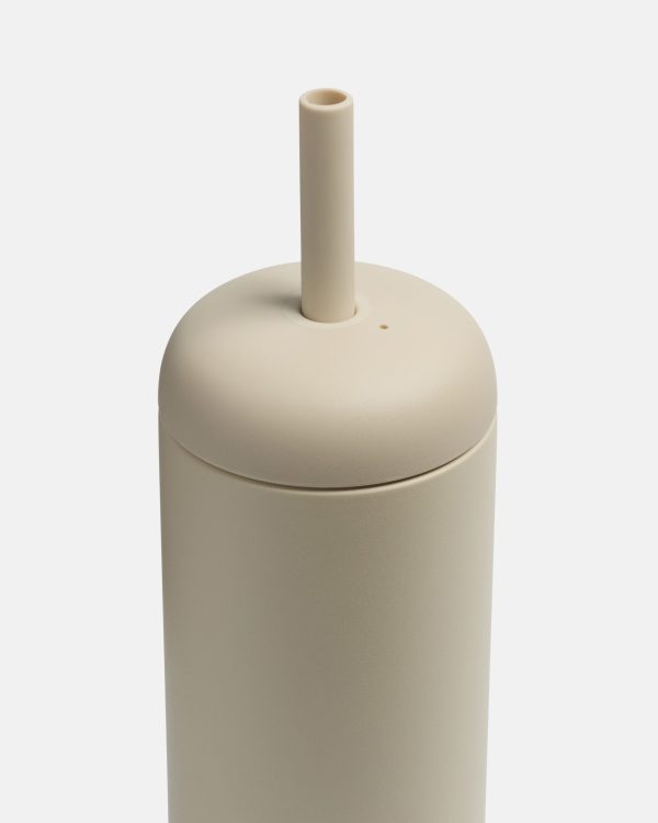 Straw Tumbler 21oz Almond